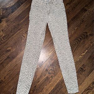 PacSun Women's High Rise Jegging Jeans Leopard Print Size‎ 24 Beige